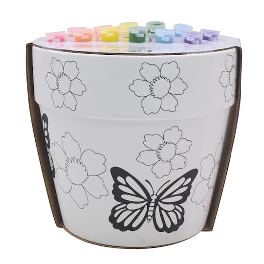 Paint Your Own Ceramic Butterfly Flower Pot Kit By Creatology Michaels Paint Your Own Ceramic Butterfly Flower Pot Kit By Creatology Michaels